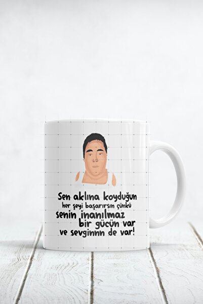 WixelArt Sen Aklına Koyduğun Herşeyi Başarırsın Baskılı Kupa Bardak