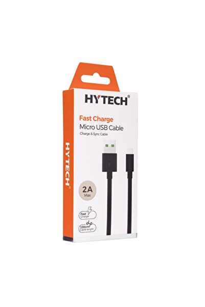 Hytech Hy-x83 1m 2a Micro Usb Siyah Şarj Kablosu