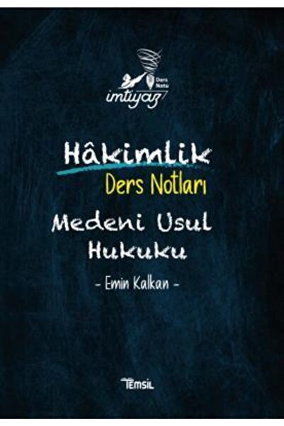 Temsil Kitap İmtiyaz Medeni Usul Hukuku Hakimlik Ders Notları / Ali Sakinci /...