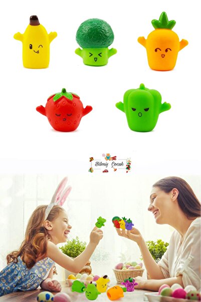 BİLMİŞ ÇOCUK Fruit and Vegetable Finger Puppet - Finger Puppet Fruits and Veg...