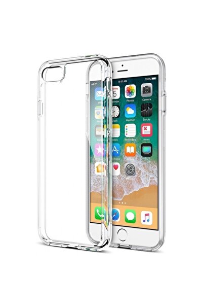 Iphone 6 Plus Silikon Kamera Korumalı Kılıf Şeffaf