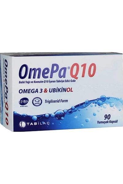 Omepa Tab Omepa Q10 Fish Oil / Omega 3 - Ubikinol 90 Capsules