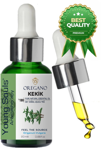 YOUNG SOULS Aromatherapy Oregano Thyme Essential Oil Kekik Uçucu Yağ (carvacrol %90) 20 Ml