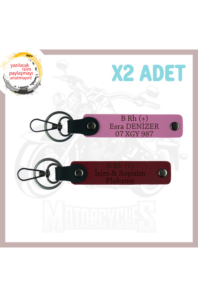 Asortishey Custom Name Plate for Biker Style and B Rh (+) Blood Type Written ...