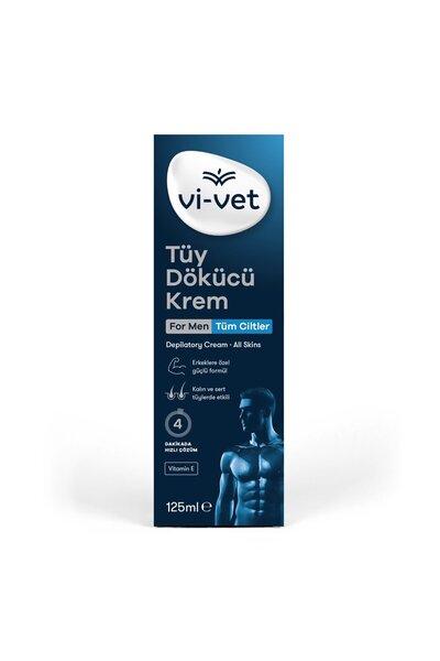 MATMEL Vi-Vet Hair Removal Cream 125 ml for Men 3 Pcs