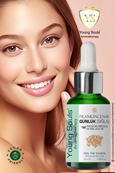 YOUNG SOULS Aromatherapy Frankincense Essential Oil Günlük Sığla Uçucu Yağ 20 ml