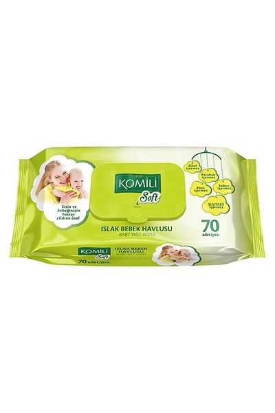 Komili Soft Baby Wet Wipes 4X70 Pieces