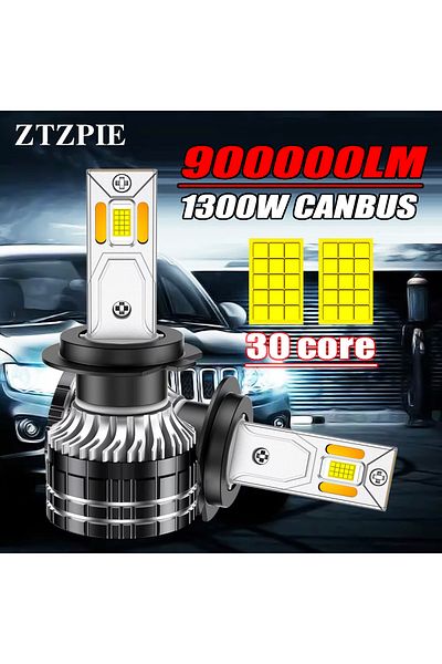 Choice H7 6000k Super Bright 2pcs H1 Led Headlight Bulbs H7 Led Car Lights H4 H11 Hb3 9005 Hb4 9006 6000k 1