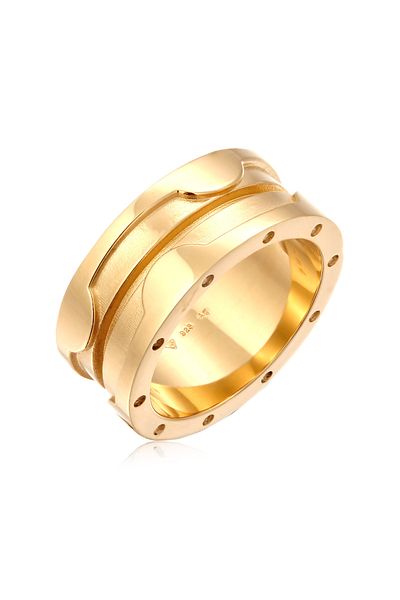 ELLI Ring Ring Ohne Steine Damen 925 Sterling Silber Party / Silvester