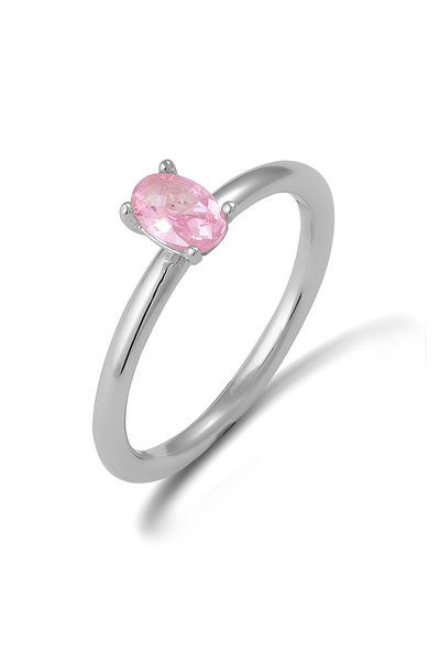 ELLI Ring Ring mit Steinen Damen Oval Zirkonia Diamantschliff Weiß 925 Sterling Silber