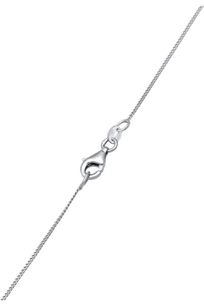 ELLI Náhrdelník Náhrdelník s kamenem Dámské Armouredchain Quartz Diamond Cut Rose 925 Sterling Silver 45 cm