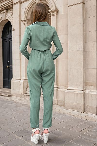bacc Women's Emerald Airobin Pocket Belted Safari Jumpsuit Bcbsk-25700-3164