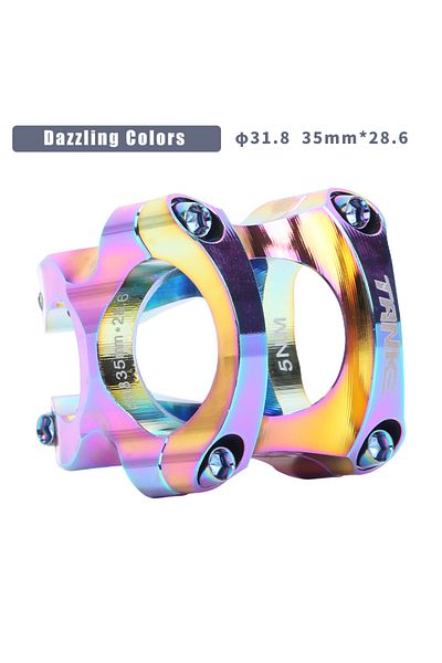 TANKE 31.8mm Colorful TANKE-MTB Ultralight Stem,35mm Handlebar,CNC,0 Degree Rise,Bicycle Stand,FR AM Endur