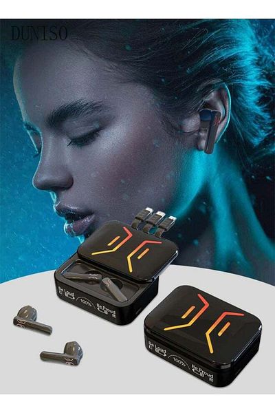 Generic Duniso Wireless Bluetooth Headphones Earbuds Digital Display Built-in Charging Cable Waterproof