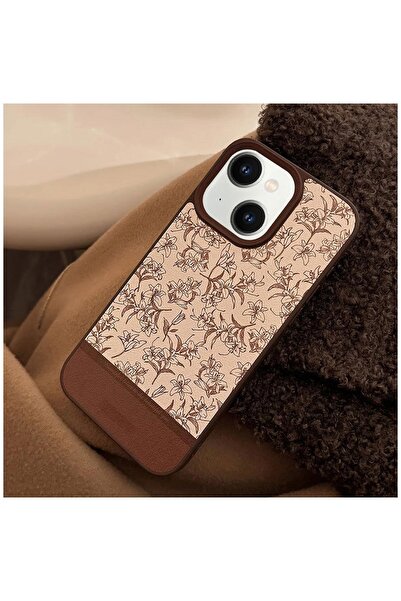 Zebana Apple iPhone 15 Plus Uyumlu Kılıf Zebana Lily Flowers Silikon Kılıf Ka...