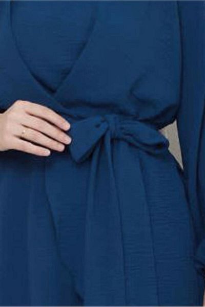 TRENDTESETTÜR Costum cu brâu albastru (petrol) pentru femei cu pantaloni T 3477