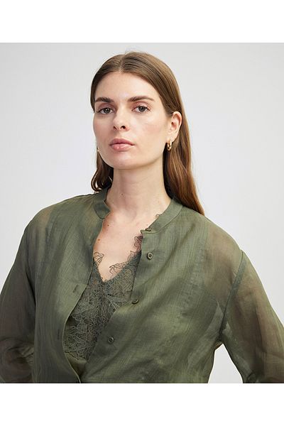İpekyol Double Track Look Linen Shirt