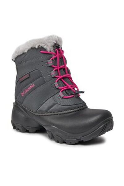 Columbia unisex-child snow boots 1637841 grey