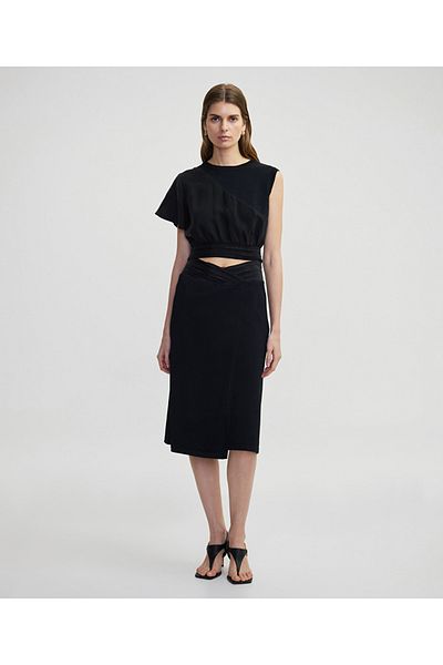 İpekyol Fabric mix midi skirt