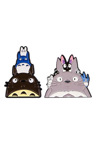 Miniso 7 Japanese Anime Figures Pins Cure Cartoon Badges Brooches For Clothing Enamel Pin Metal Badges Jew.