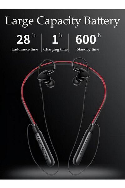 Generic Duniso Neckband Bluetooth Earphones Ipx5 Sweatproof Hifi Deep Bass Fitness Earphones With Microphone