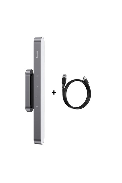 Baseus No adapter Baseus Night Light Hanging Magnetic LED Table Lamp Stepless Dimming Desk Lamp Rechargeabl