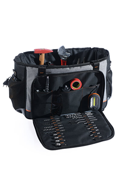 Probag Cloth Tool and Tool Bag Large Size Practical Carrying for Technicians with 75 Tool Compartments