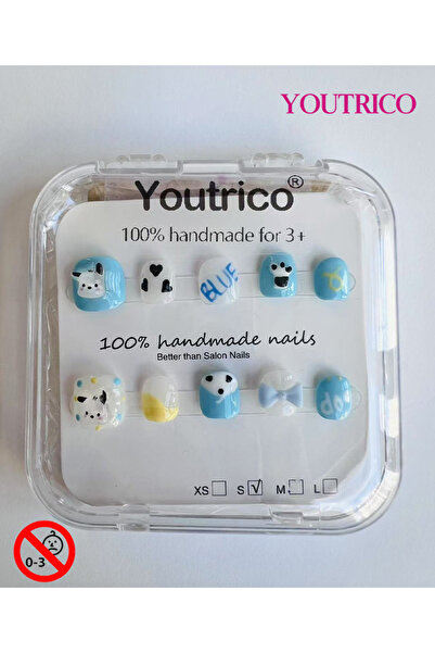 Youtrico أظافر أطفال صغيرة قابلة للضغط مصنوعة يدويًا بنسبة 100%، صغيرة الحجم،...