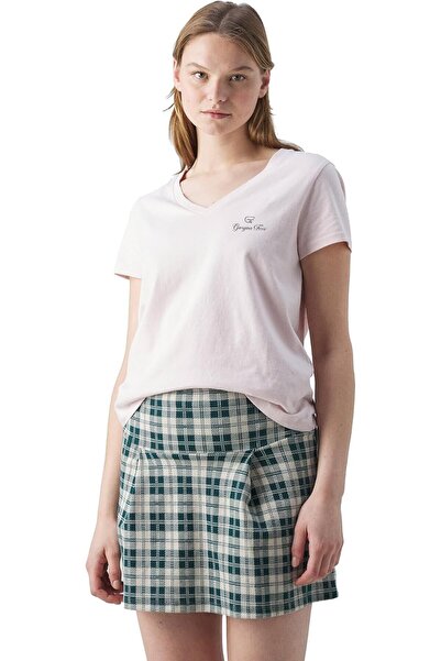 GIORGINA FERRI Premium ženska majica sa V-izrezom i ESS logotipom T-shirt Irina