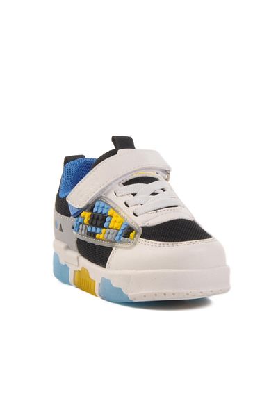 WALKWAY White Velcro Mesh Lighted Boys' Sports Shoes Legos B