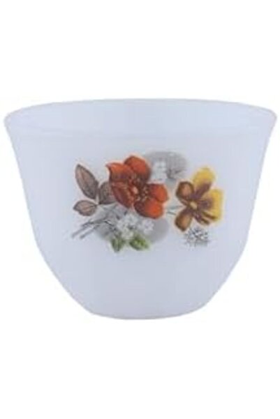 ALSAIF Korean Mug Set, 12 Pieces, Size M By , Ceramic, White