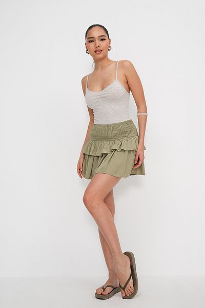 Addax Frilly Mini Skirt E16568