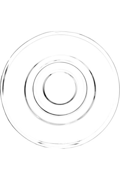 ALSAIF 6-round Transparent Glass Dishes, Suitable For Serving Coffee Cups, Tea Cups, Or As Dessert Dishe