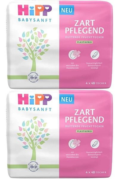 Hipp Baby Sanft Wet Towel Wipes 48 Sheets Classic Set of 6 (2Pk*3) 288 Sheets