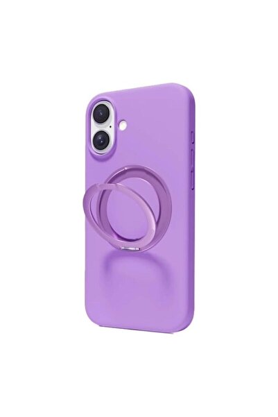 Max&Max غطاء سيليكون سائل دوار 360 درجة مع ماج سيف من ماكس آند ماكس لهاتف آيف...