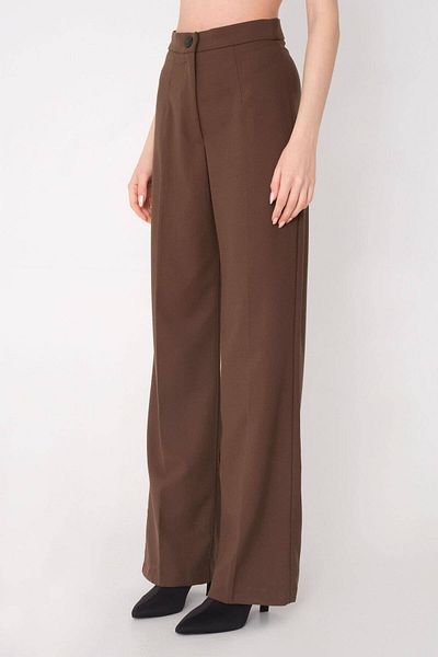 Addax High Waist Wide Leg Trousers Pn8130 - Dk14