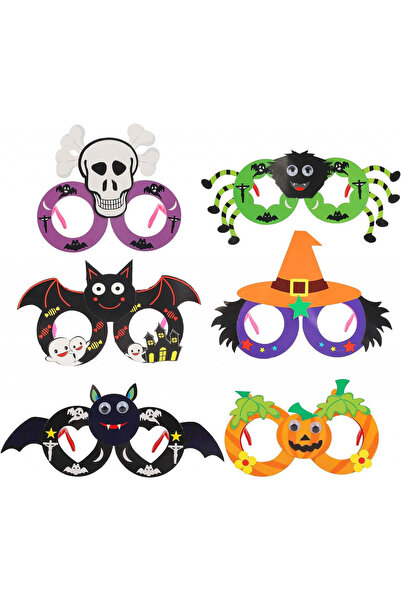 Karll Set 6 perechi de ochelari de petrecere Katoom Halloween, plastic, multi...