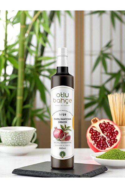Otlu Bahçe Doğal Fermantayon Narlı Matchalı Detox Sirkesi 500ml ( Natural Fer...
