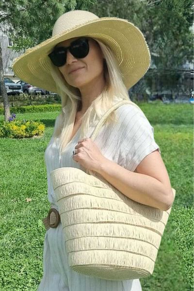 Uniquetrenders Γυναικεία τσάντα ώμου με φούντες σε μποέμικο στυλ