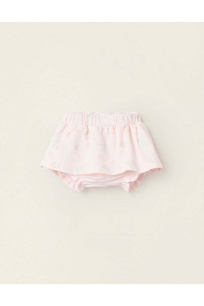 Ziddy Skort with Motif for Newborn Girls 'Nemo', Light Pink