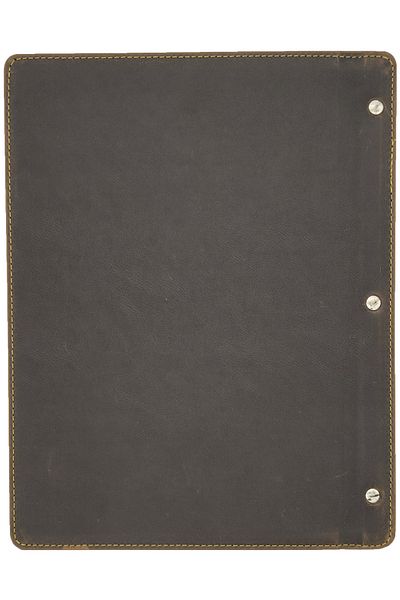 ankara menü Wooden Patterned Leather A4 Menu (Authentic)