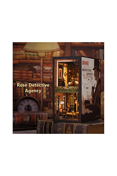 CUTEBEE Puzzle 3D, Cotor de carte DIY, Rose Detective Agency, Cutebee, 332 piese