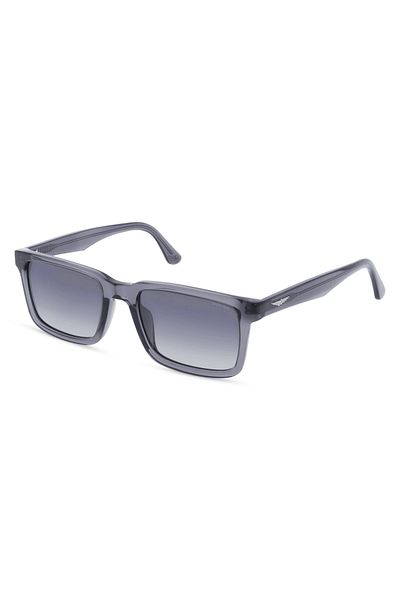 Police Origins Lite 30 Man Square Sunglass Transparent Grey_Gray Gradiant 54-20-145