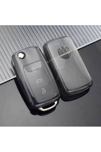 YıldızTuning Seat Leon Mk2 Altea Ibiza Toledo Clear-Smoked Key Case Cover