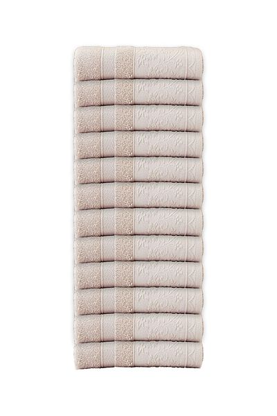 Özdilek Πετσέτα Özdilek Larsen Beige 12 τεμαχίων 50x90 εκ