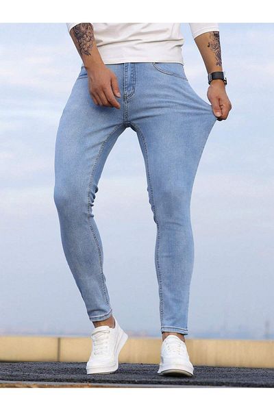 WKM Men's Casual Regular Waist Jean Jeans