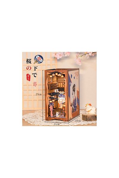 CUTEBEE Puzzle 3d, Cotor De Carte Diy, Under The Sakura Tree, , 214 Piese
