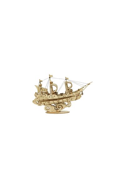 ROKR 3D puzzle, Sailing Ship, Wood, ROKR, 118 pieces