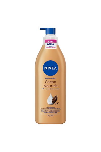 NIVEA Cocoa Butter Body Lotion Vitamin E Dry Skin Value Pack 2 x 400 ml