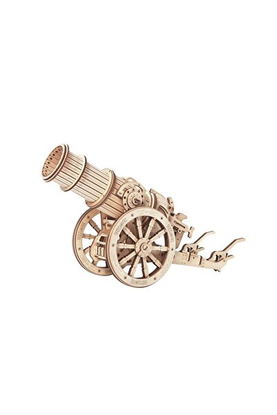 ROKR Puzzle 3D Epic War, tun medieval cu roți, ROKR, lemn, 158 piese, KW801